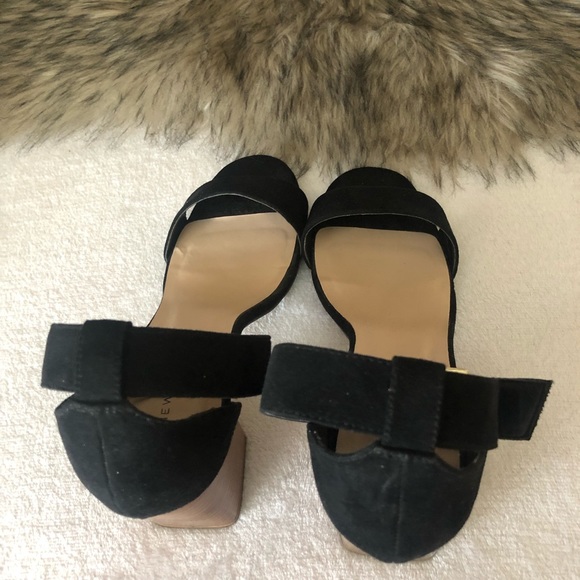 NEW LOOK Suede Ankle Strap Sandals Block Heel Sz 7 - Picture 4 of 5